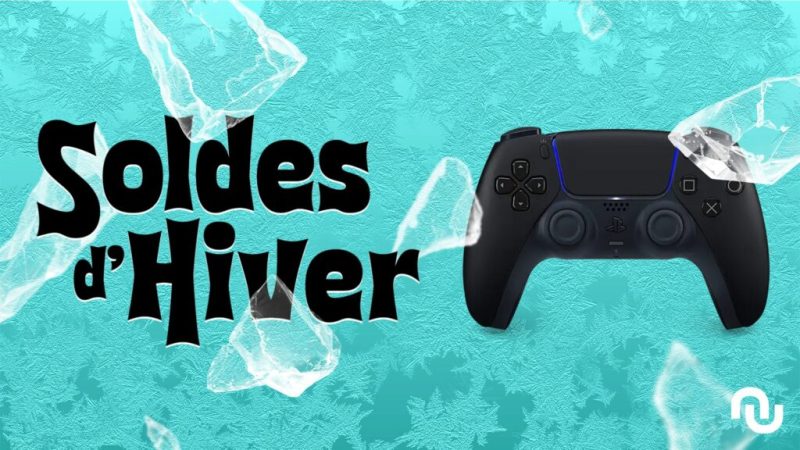La manette Dualsense de la PS5 dans sa belle robe noire baisse son prix pour les soldes