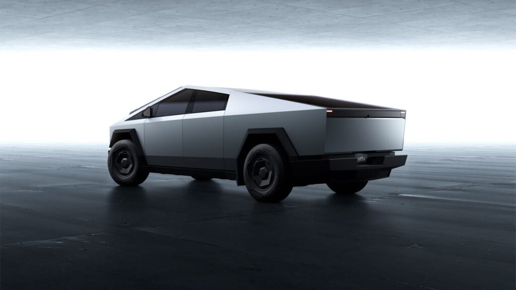 Le Tesla Cybertruck dans sa version abordable &agrave; moins de 60 000 dollars. // Source : Tesla