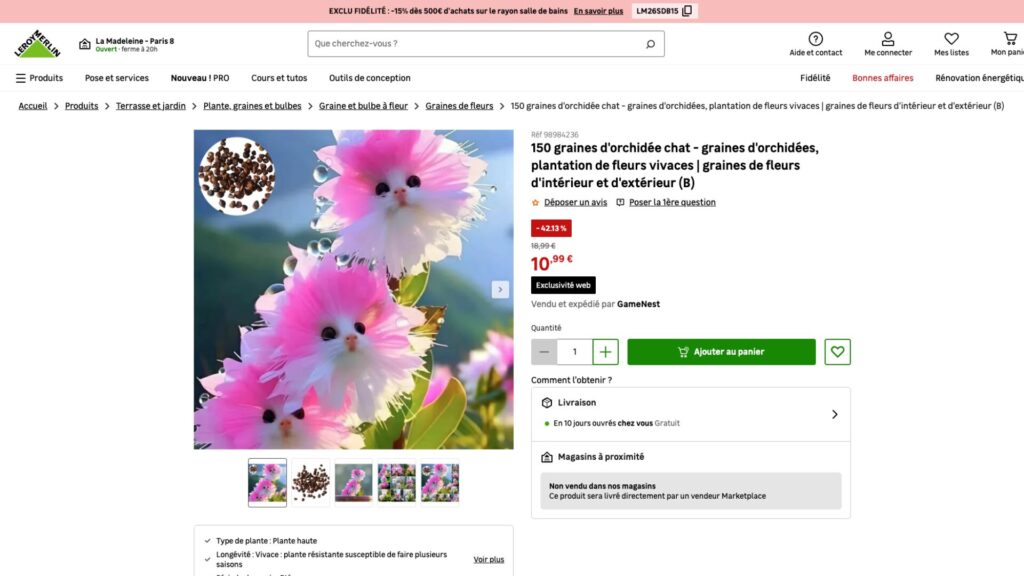 Les chats-orchid&eacute;es. // Source : Capture d'&eacute;cran Numerama