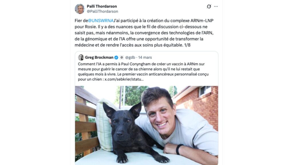 Palli Thordarson a nuancé la prouesse sur X. // Source : @PalliThordarson sur X Palli Thordarson a nuancé la prouesse sur X. // Source : @PalliThordarson sur X