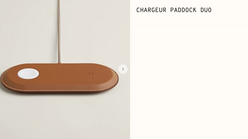 Seul, le chargeur Paddock Duo est affiché à 1 350 euros. // Source : Capture d'écran Numerama Seul, le chargeur Paddock Duo est affiché à 1 350 euros. // Source : Capture d'écran Numerama