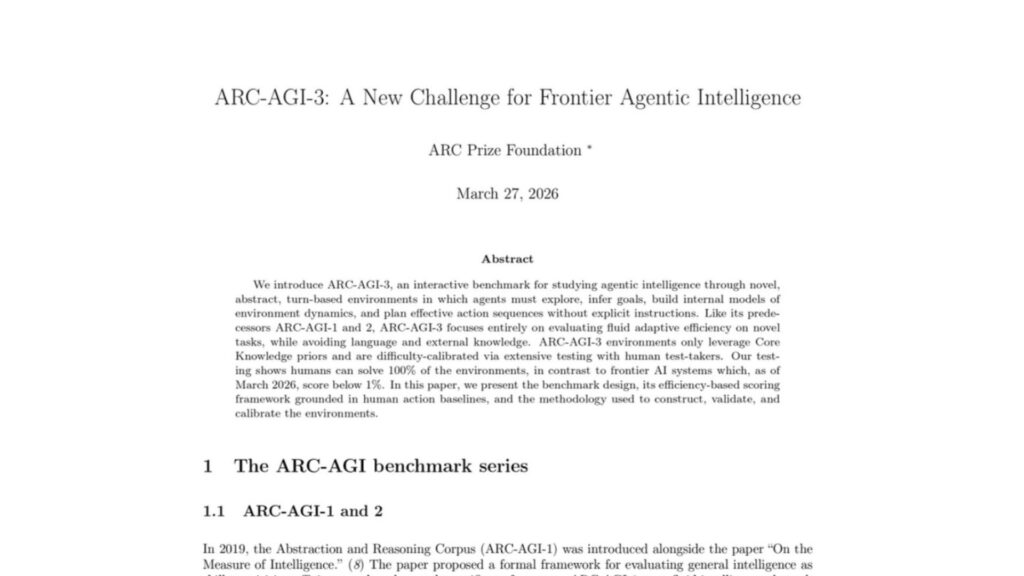 ARC-AGI-3 // Source : Capture d'&eacute;cran Numerama