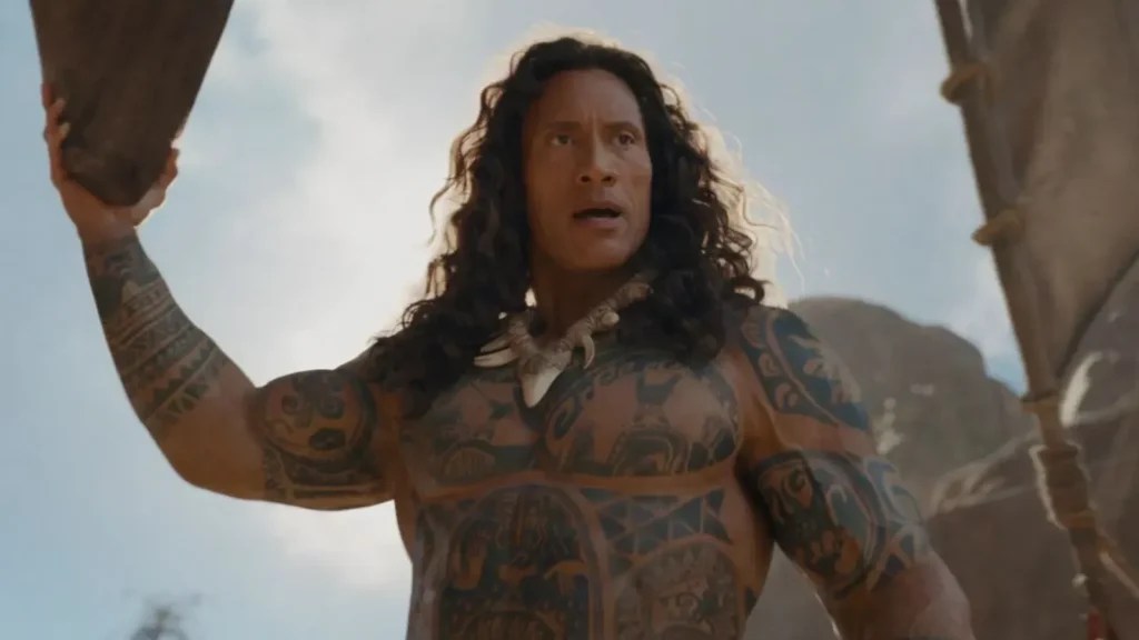 The Rock dans Vaiana // Source : Disney