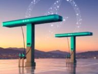 BYD a présenté officiellement ses bornes capables de recharger entièrement une voiture électrique en 9 minutes. // Source : BYD