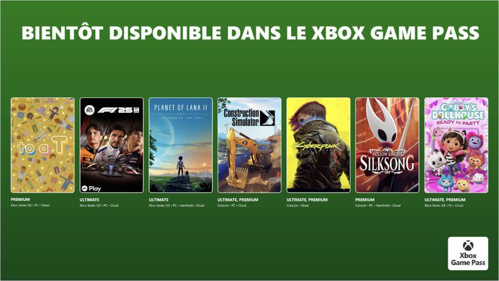 Xbox Game Pass en mars 2026   // Source : Microsoft