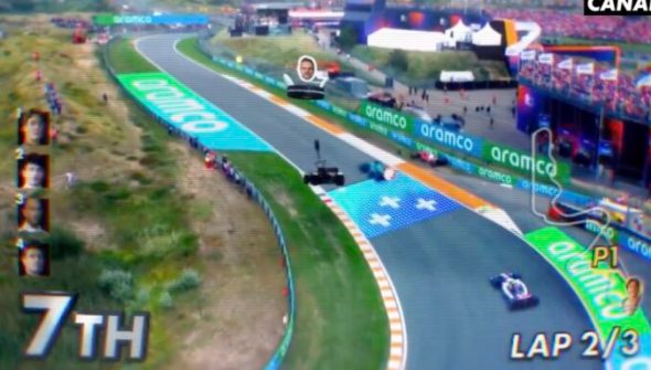 Canal+ fait une pub F1 à la sauce Mario Kart // Source : Canal+