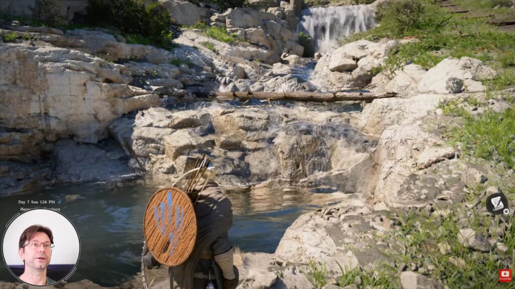 Une rivi&egrave;re dans Crimson Desert // Source :  Game World Art - YouTube