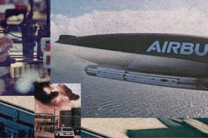 Drone intercepteur Airbus // Source : montage Numerama Drone intercepteur Airbus // Source : montage Numerama