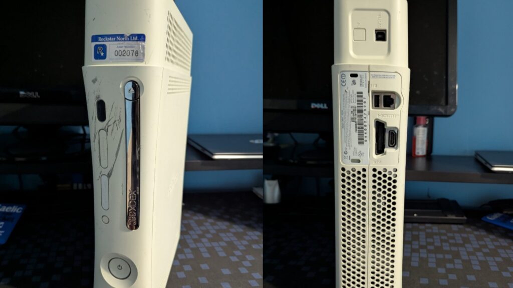 La Xbox 360 de Rockstar North // Source : janmatant / GTA Forums