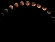 Étapes d'une éclipse lunaire. // Source : Canva Étapes d'une éclipse lunaire. // Source : Canva