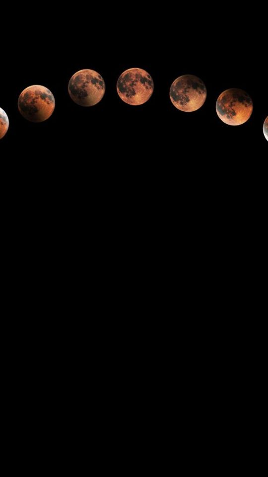 Étapes d'une éclipse lunaire. // Source : Canva Étapes d'une éclipse lunaire. // Source : Canva