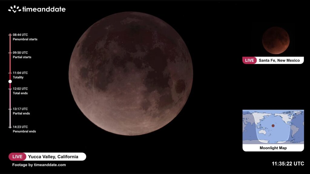 Quelques minutes apr&egrave;s le maximum. // Source : Capture YouTube Time and Date