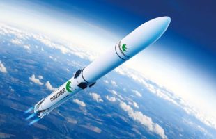 Vue d'artiste du minilanceur de MaiaSpace. Source : MaiaSpace Vue d'artiste du minilanceur de MaiaSpace. Source : MaiaSpace