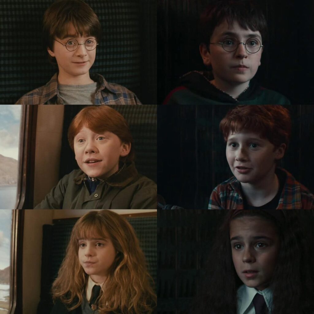 La diff&eacute;rente de teintes entre les films et la s&eacute;rie // Source : EiProfeta