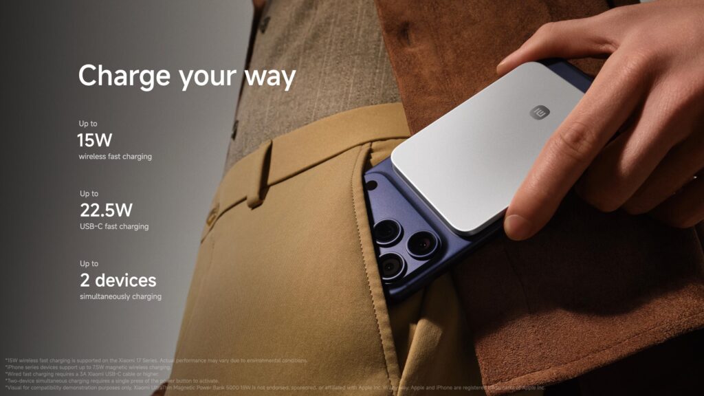 Les &laquo; jusqu'&agrave; 15 W &raquo; de Xiaomi induisent en erreur : l'iPhone n'y a pas droit.