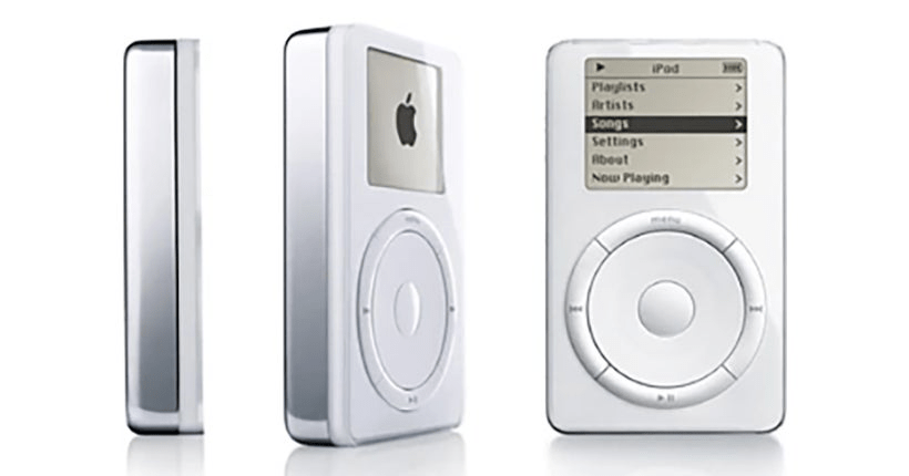 Le tout premier iPod en 2001.