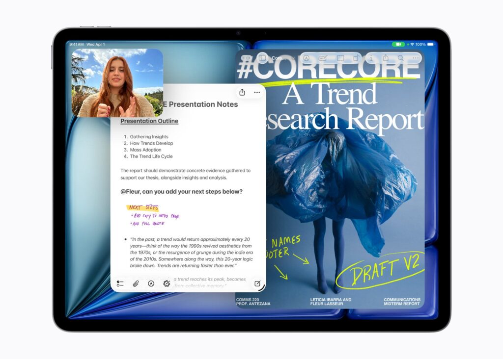 L'iPad Air M4. L'iPad Air M4.