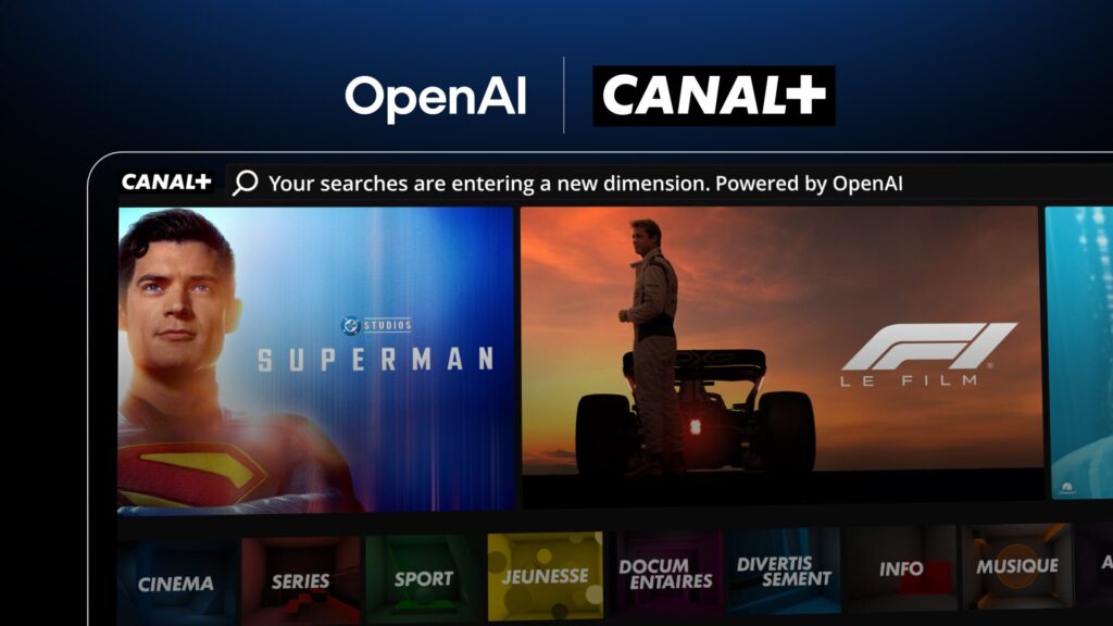 Le moteur de recherche de Canal+ sera bient&ocirc;t aliment&eacute; par OpenAI.