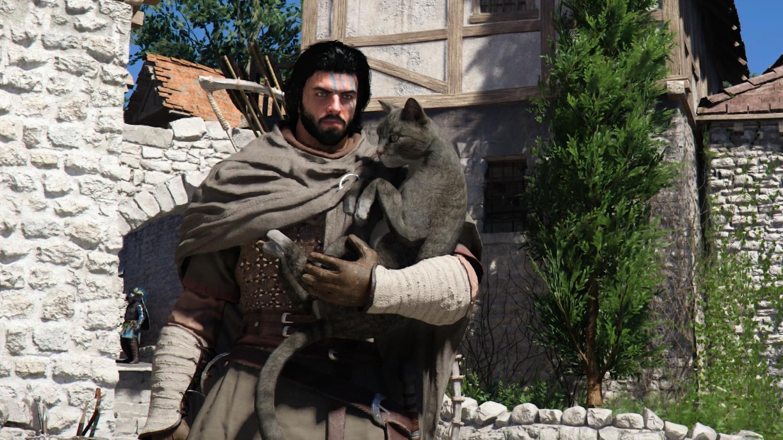 Dans Crimson Desert, on peut faire bien plus que caresser un chat