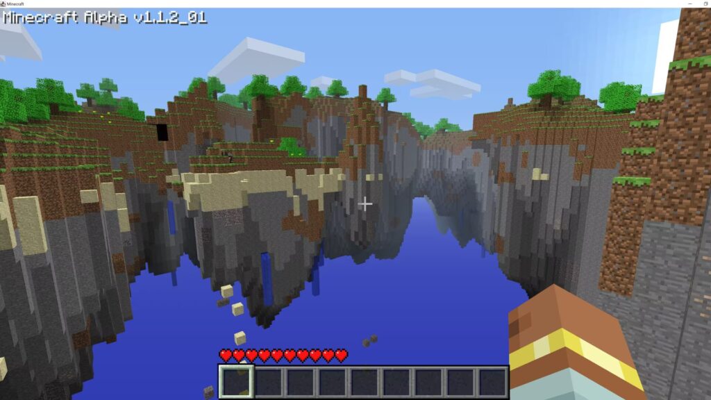 LEs &icirc;les flottantes apper&ccedil;ues dans les donn&eacute;es du jeu.