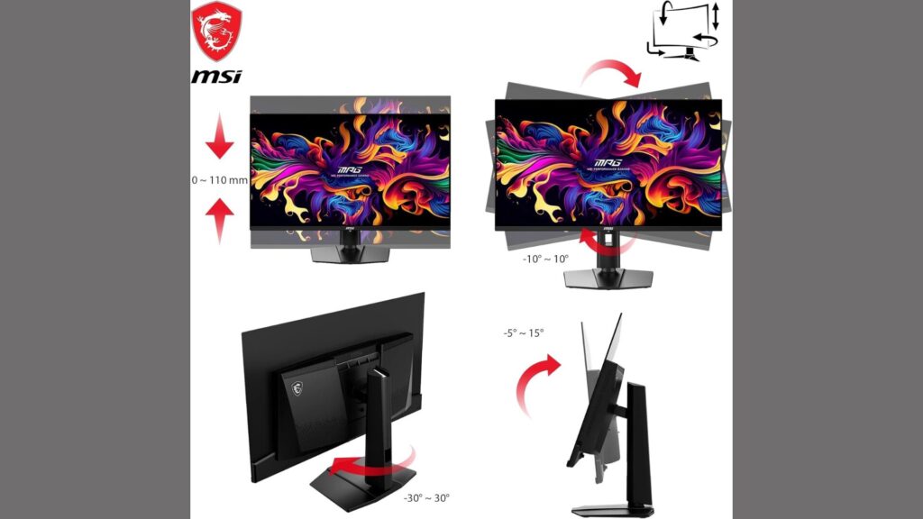 Le moniteur MSI MAG 321UPX QD-OLED  // Source : MSI