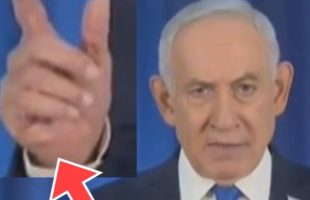 Benjamin Netanyahu et la théorie de la main à 6 doigts. // Source : X Benjamin Netanyahu et la théorie de la main à 6 doigts. // Source : X