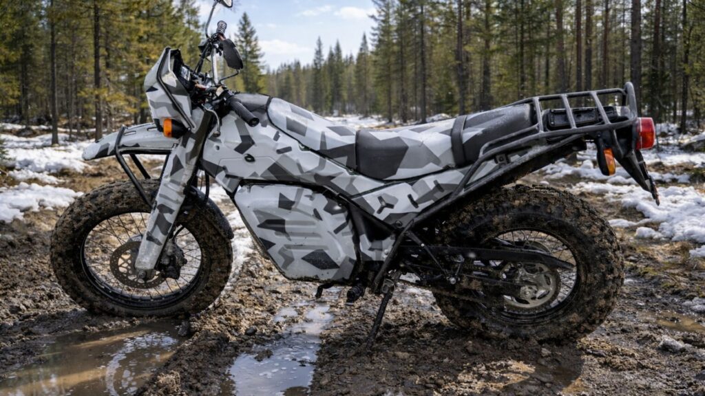 La NorthForge Dispatch, la future moto &eacute;lectrique des militaires canadiens. // Source : NorthForge