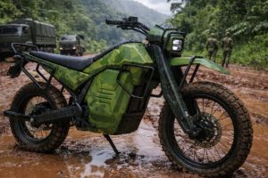 La NorthForge Dispatch, la future moto électrique des militaires canadiens. // Source : NorthForge