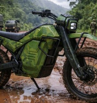 La NorthForge Dispatch, la future moto électrique des militaires canadiens. // Source : NorthForge