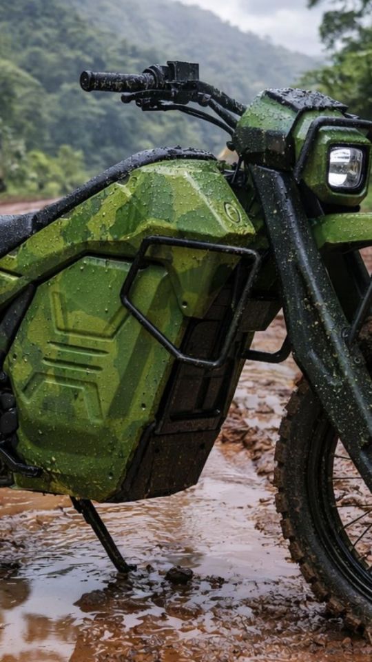 La NorthForge Dispatch, la future moto électrique des militaires canadiens. // Source : NorthForge