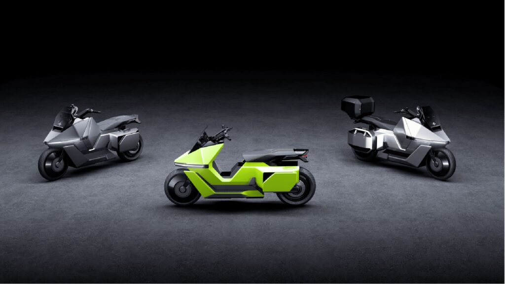 Le scooter &eacute;lectrique auto-&eacute;quilibr&eacute; d'Omoway // Source : Omoway