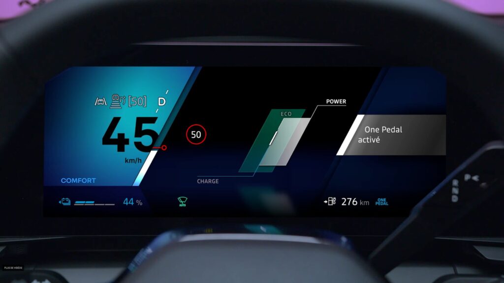 Le mode One Pedal sur une Renault 5 &eacute;lectrique. // Source : Renault via YouTube