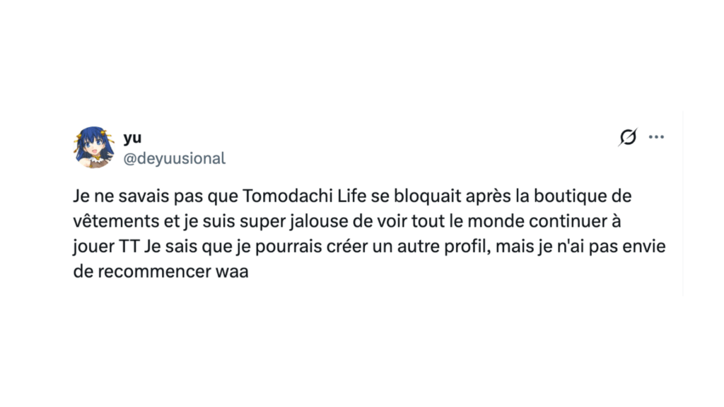 Une fois la boutique déploquée, il n'est plus possible de jouer à Tomodachi Life. // Source : Capture d'écran Numerama Une fois la boutique déploquée, il n'est plus possible de jouer à Tomodachi Life. // Source : Capture d'écran Numerama