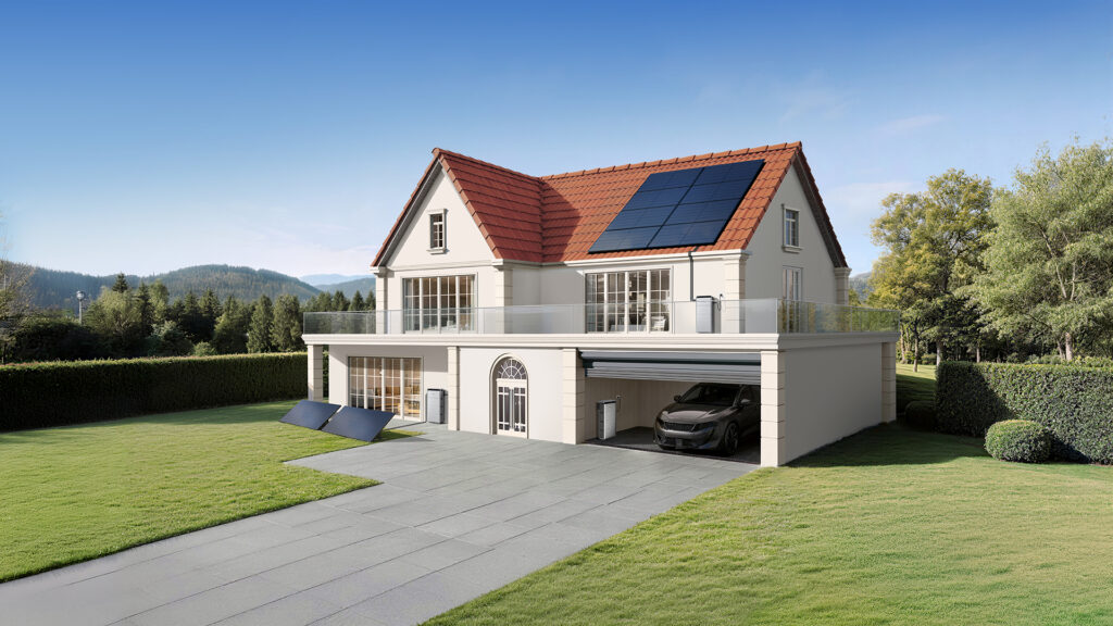 La Batterie SolarVault 3 Pro Max peut gérer plusieurs groupes de panneaux solaires indépendants // Source : Jackery