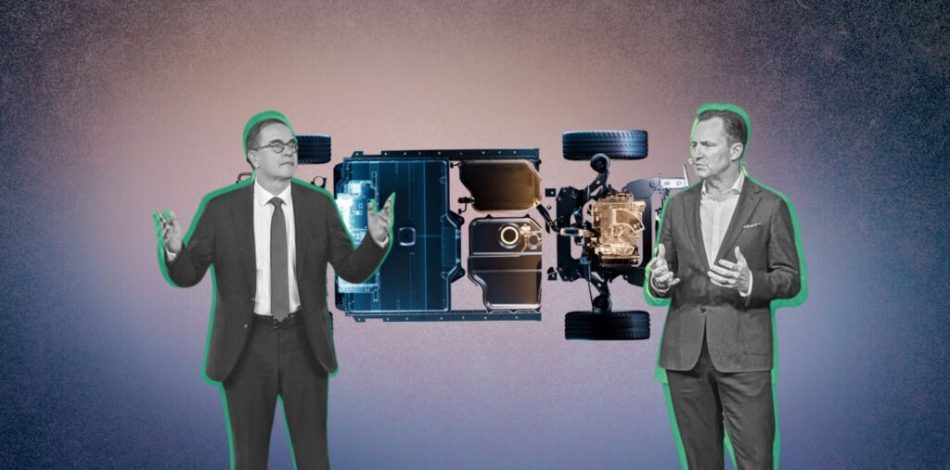 Renault vs Vokswagen sur l'EREV // Source : Montage Numerama Renault vs Vokswagen sur l'EREV // Source : Montage Numerama