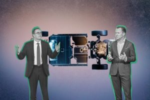 Renault vs Vokswagen sur l'EREV // Source : Montage Numerama