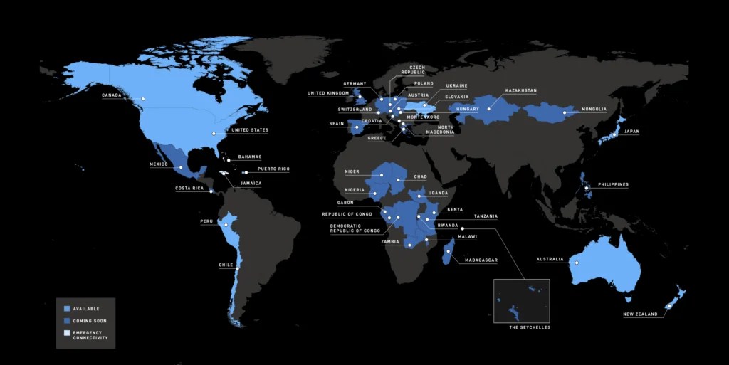 carte starlink mobile