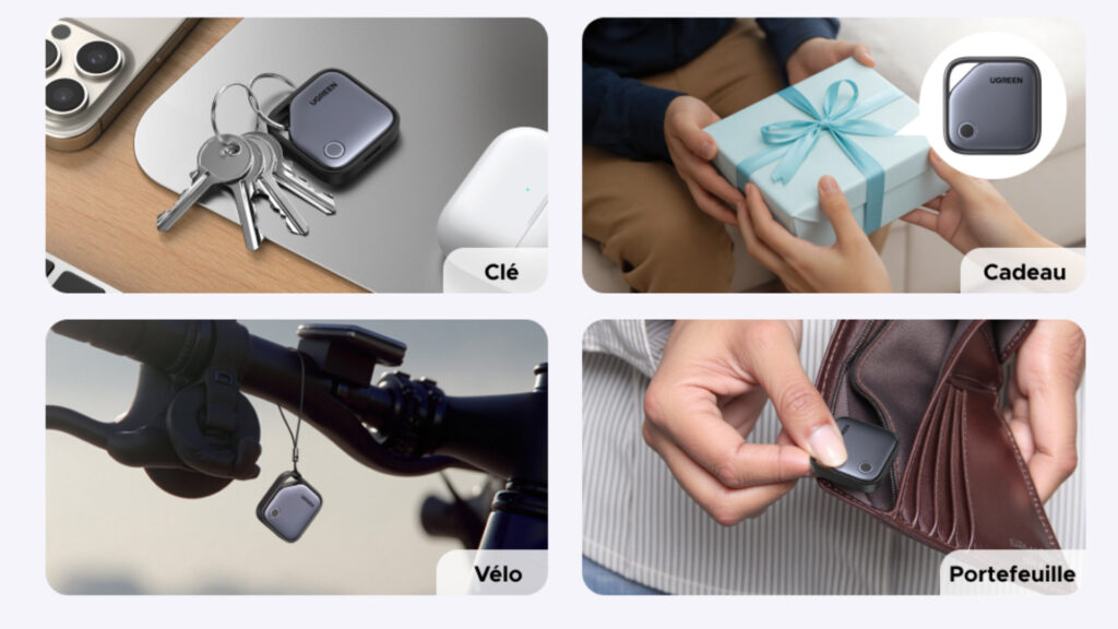 Les balises rechargeables Ugreen peuvent se glisser partout