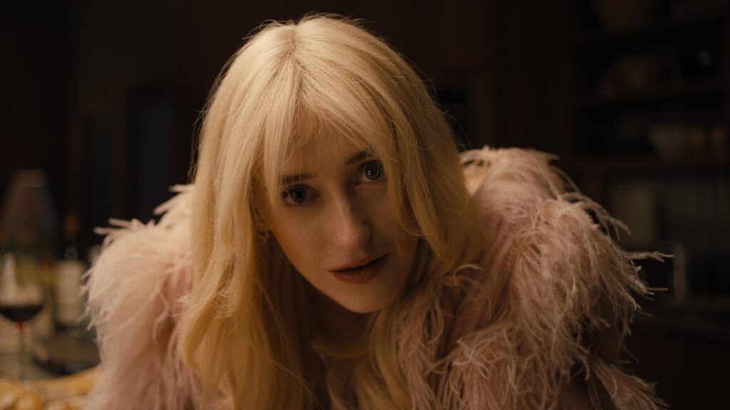 Something Very Bad Is Going to Happen. Gus Birney as Portia in episode 101 of Something Very Bad Is Going to Happen. Cr. Courtesy of Netflix © 2026