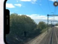 Vue cabine d'un TGV. // Source : TGV Inoui/SNCF ; montage Numerama