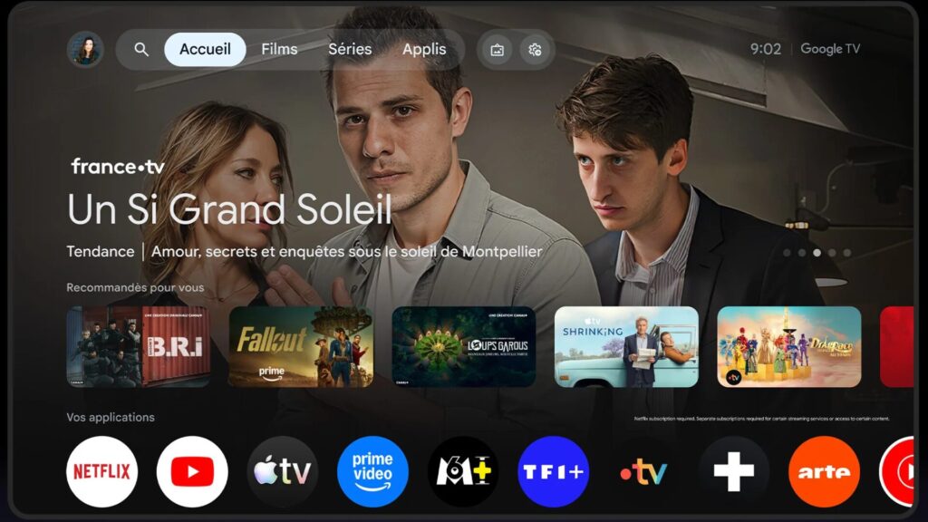 Google TV // Source : Google Google TV // Source : Google
