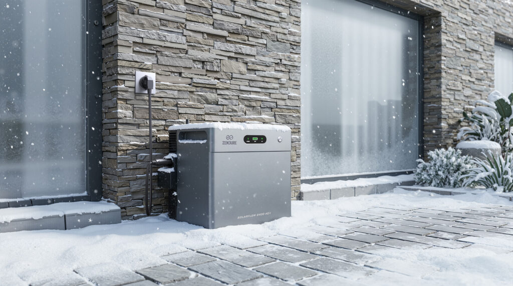 La batterie Zendure 2400 Pro peut rester dedans ou dehors.