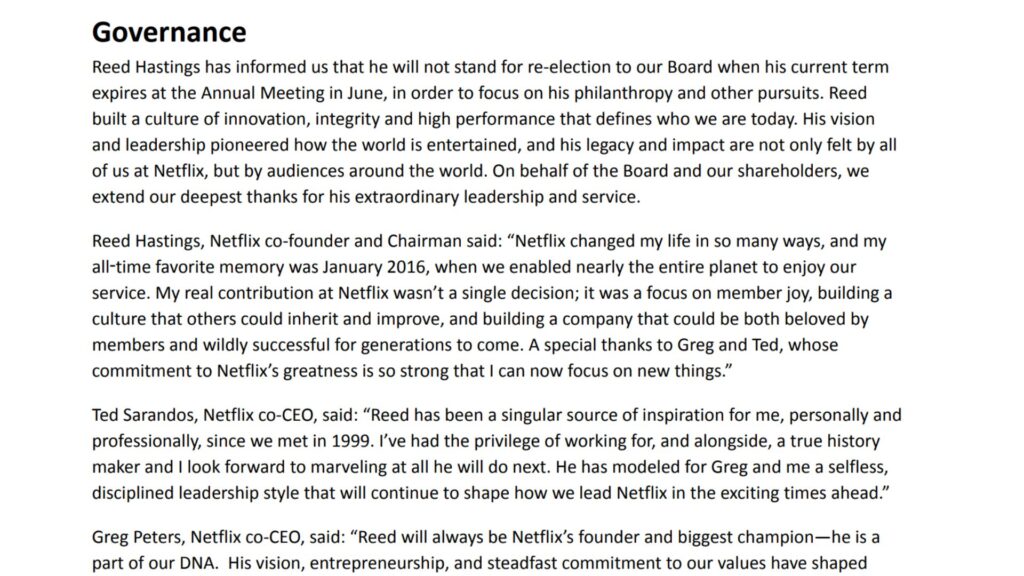 La lettre en question.  // Source : Netflix