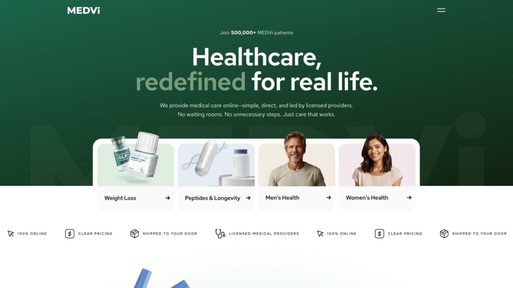 Medvi. // Source : Capture d'&eacute;cran Numerama