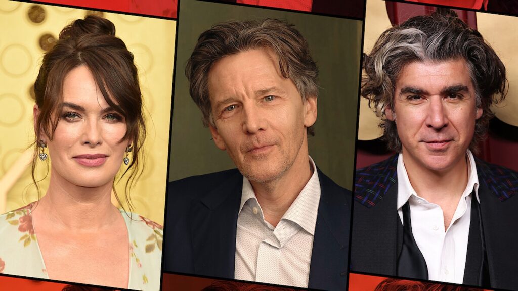 Lena Headey, Andrew McCarthy et James Lance rejoignent Mercredi // Source : Netflix (OHN SHEARER/GETTY IMAGES, JUSTIN BETTMAN/GETTY IMAGES, DAVID LIVINGSTON/GETTY IMAGES)