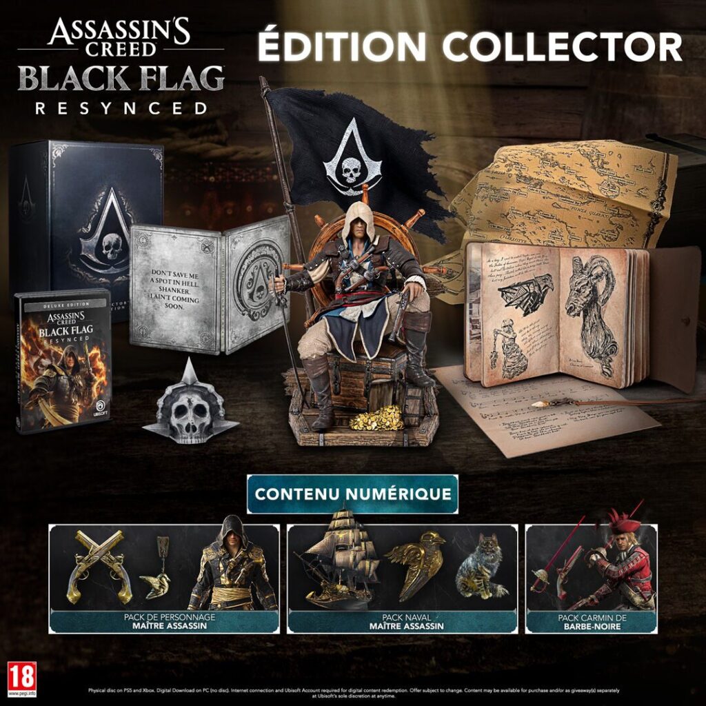 L'édition collector d'Assassin’s Creed Black Flag Resynced // Source : Ubisoft