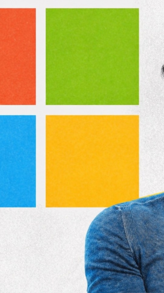 Sam Altman et le logo Microsoft. // Source : Numerama