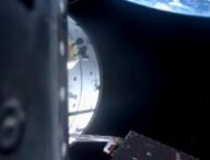 La capsule Orion et la Terre. // Source : Nasa YouTube