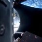 La capsule Orion et la Terre. // Source : Nasa YouTube