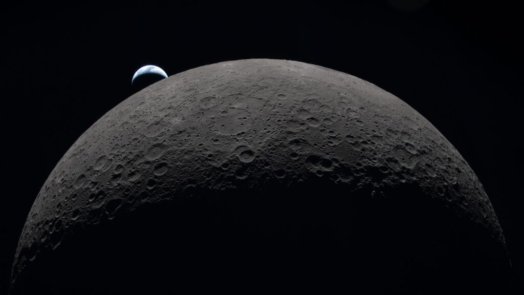 Artémis II. // Source : Nasa (image recadrée) Artémis II. // Source : Nasa (image recadrée)